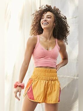 FP Movement The Way Home Run Shorts Orange Retro